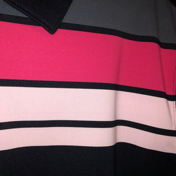 St Andrews Of Scotland Striped Short Sleeve Golf Polo Shirt - Picture 2 of 7
